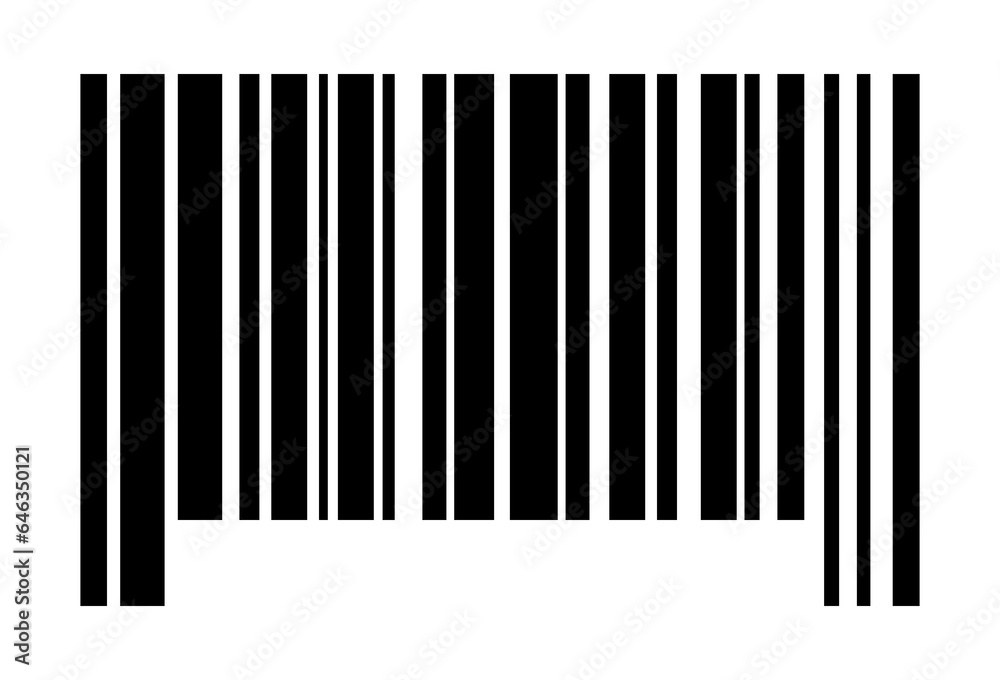 Simple fake bar code PNG image Simple fake bar code PNG image