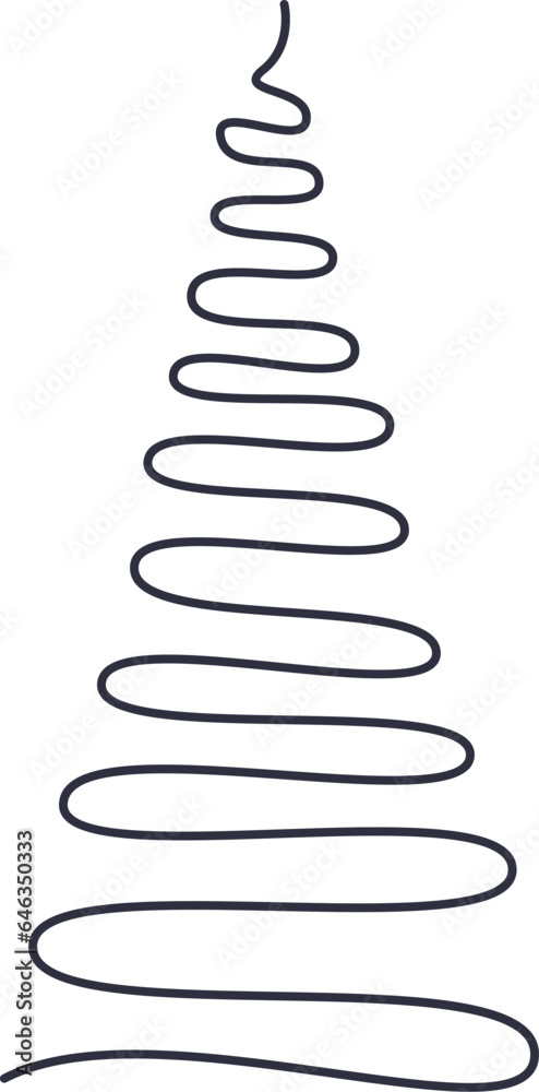 Christmas Tree Lined Abstract