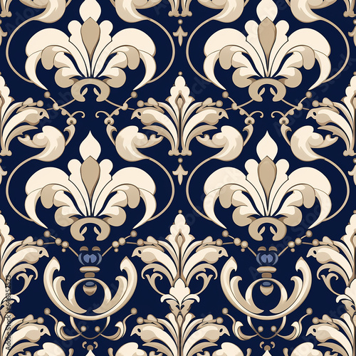 Elegant Royalty Pattern  Timeless Textile Tile