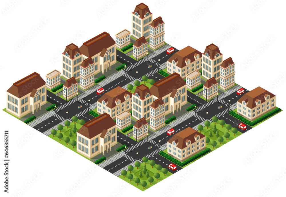 Obraz premium Vector building illustration of school university education of elements