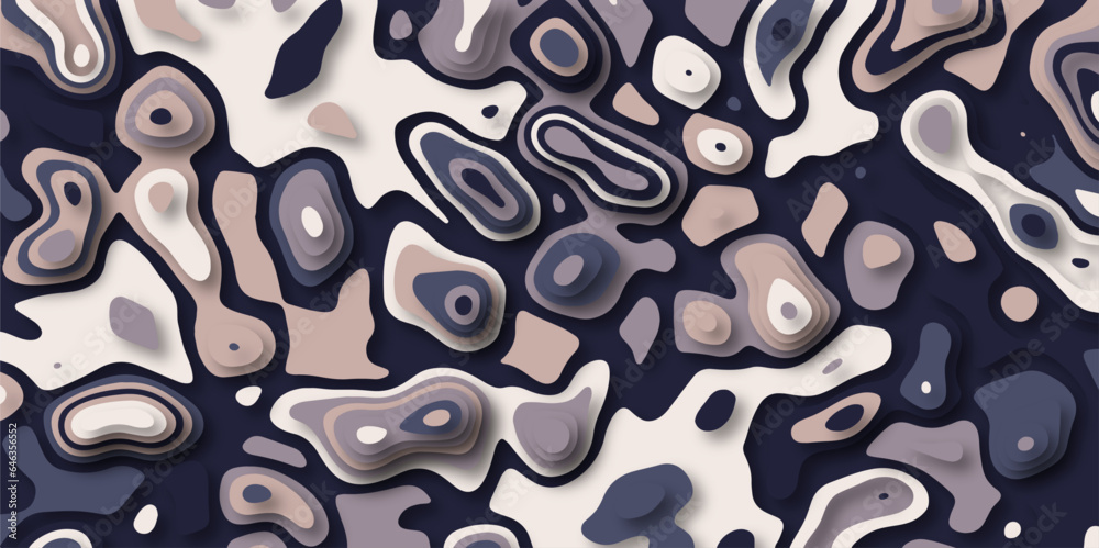 Naklejka premium Abstract colorful paper cut background design .Abstract vector seamless pattern with shadows Trendy multicolor contemporary design for prints,flyers,banners,brochures,invitations,covers.