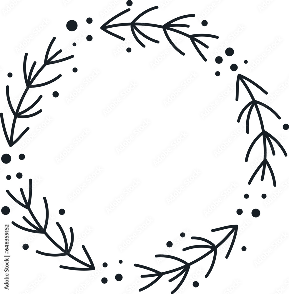 Christmas Floral Circle Wreath Christmas Floral Circle Wreath