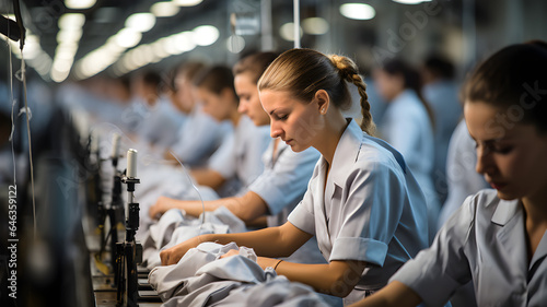 women working in automated factories