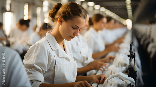 women working in automated factories