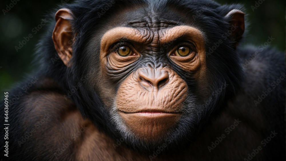 Piercing Chimpanzee Gaze Piercing Chimpanzee Gaze