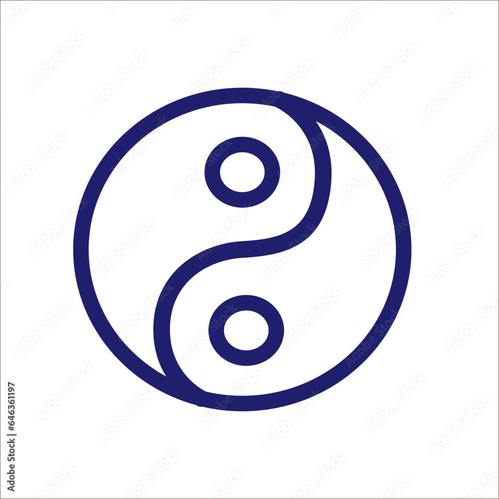 Linear illustration of Zen icons. Vector line style icon. Linear illustration of Zen icons. Vector line style icon.