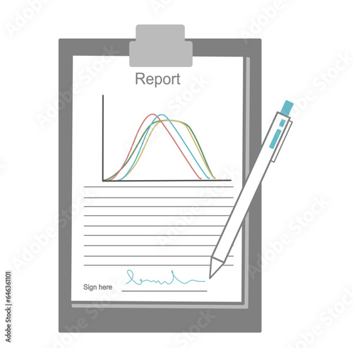 The picture of diagnosis report that shows the analytical result and the scientist's signature for results certification.