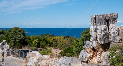 rocky coast of the region sea in crotia