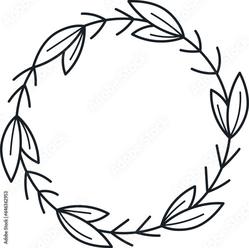 Christmas Floral Circle Wreath