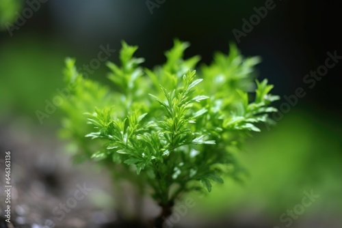 close up of a green tea shrub growing in nature