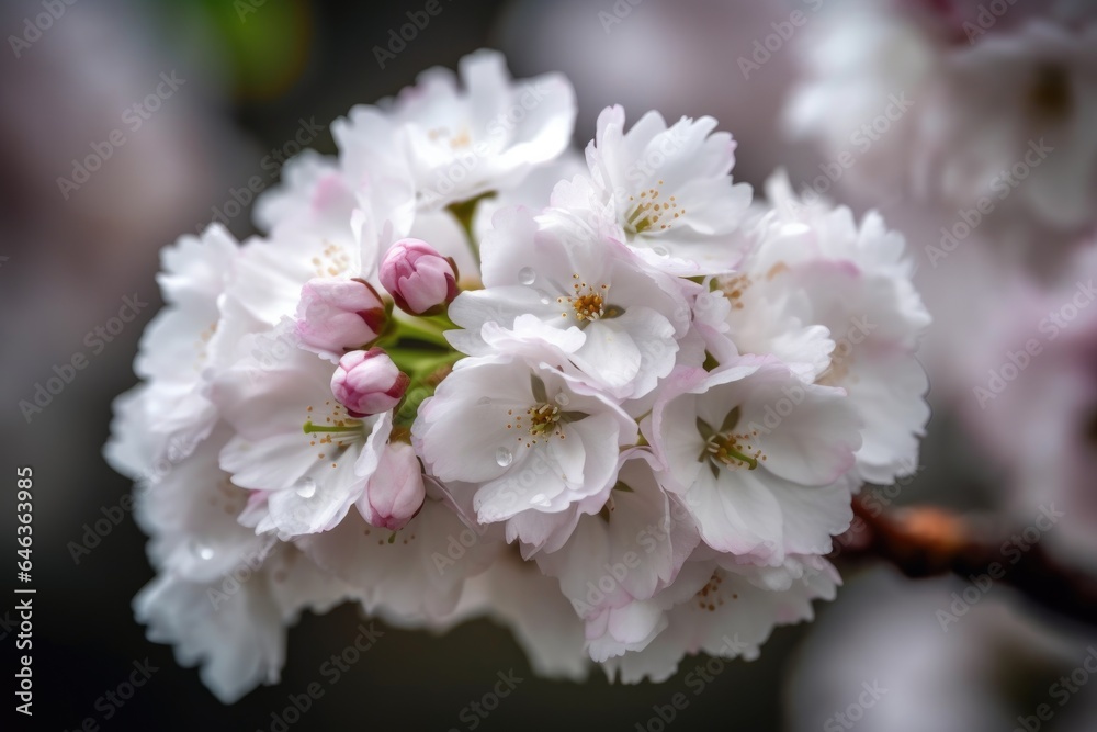closeup of a beautiful blooming cherry blossom tree in spring closeup of a beautiful blooming cherry blossom tree in spring