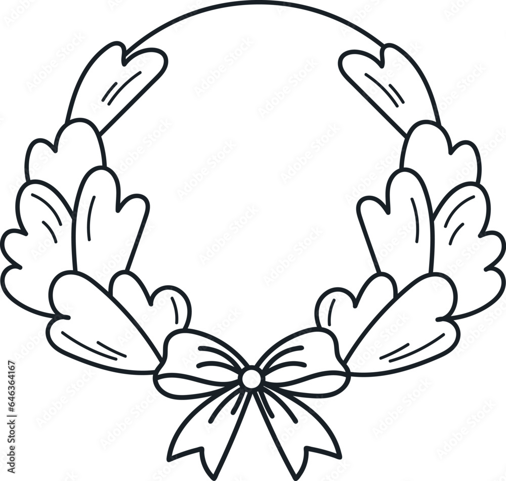 Christmas Floral Circle Wreath Christmas Floral Circle Wreath