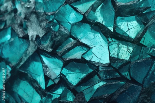 macro shot of the texture of a cracked aquarium glass