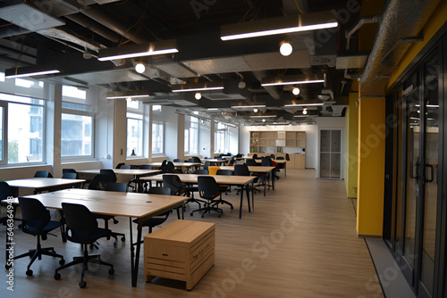 Business incubator office room . Business concept. Modern design