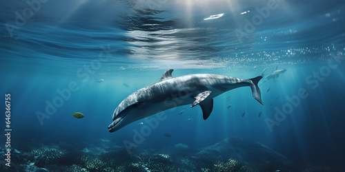 Dolphin Swimming ,beautifful hd wallpaper © Ayesha