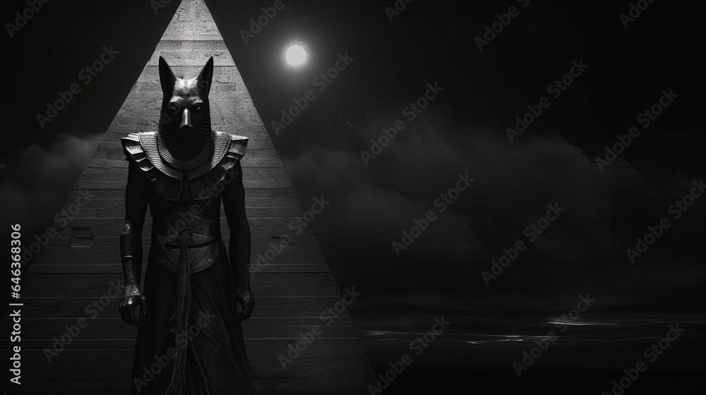 Fototapeta premium Egyptian god Anubis.