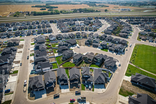 Skyward Gaze Over Rosewood, Saskatoon, Saskatchewan