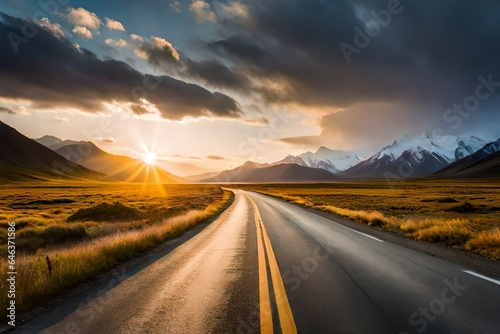 Landscapes on Denali highway.Alaska. Instagram filter