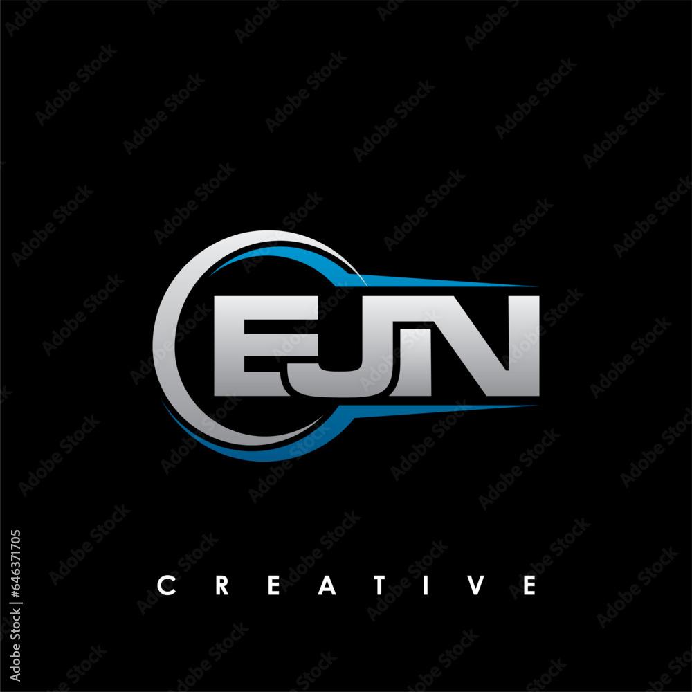 EJN Letter Initial Logo Design Template Vector Illustration EJN Letter Initial Logo Design Template Vector Illustration