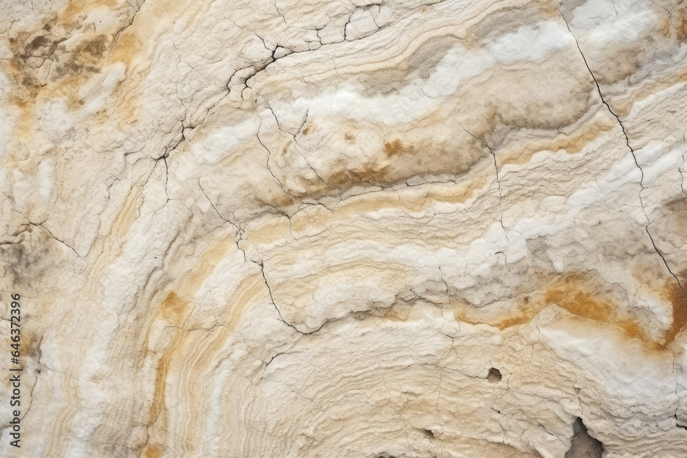 Obraz premium Unveiling the Intricate Geological Patterns: A Captivating Background Texture Showcasing Ancient Fossilized Imprints in Fossiliferous Limestone