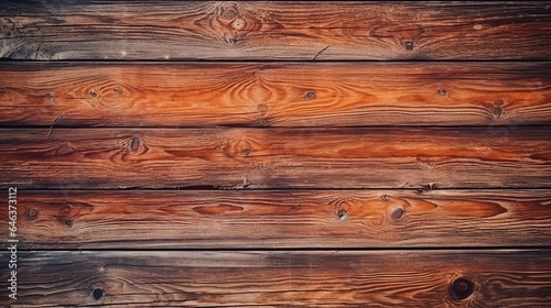 Overhead view of old dark brown wooden table, Wood texture background. Top view of vintage wooden table with cracks 