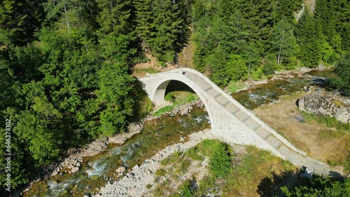 Historical bridge. The historical bridge over the Fırtına river. Rize Türkiye photo