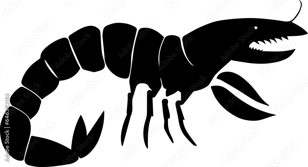 Obraz premium Dinosaur Shrimp icon 2