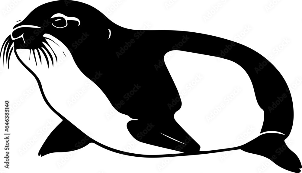 Obraz premium Crabeater Seal icon 3