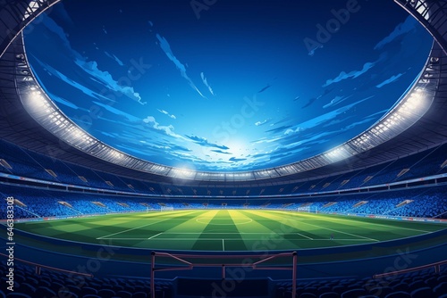 Background of a stadium. Generative AI