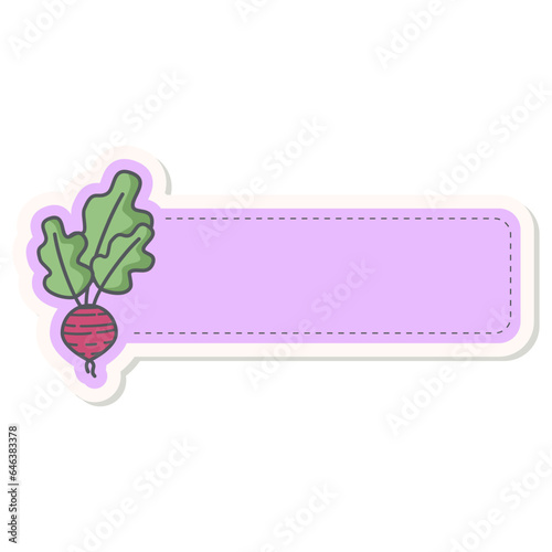 Beets Healthy Vegetable Vegetarian Ingredients Label Name Tags Sticker