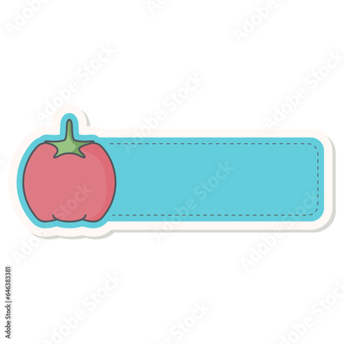 Tomato Healthy Vegetable Vegetarian Ingredients Label Name Tags Sticker