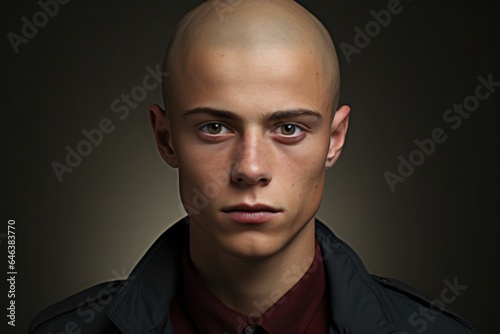 photo portrait of a bald man