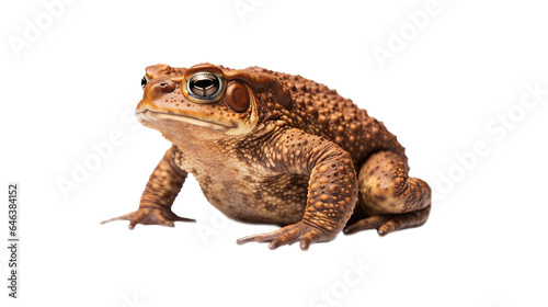 Common toad, Bufo bufo, against on transparent background png file