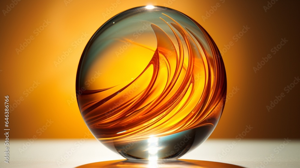 an image of a glass globe with a radiant sunburst pattern at its core, symbolizing the energy of the sun and the promise of solar power