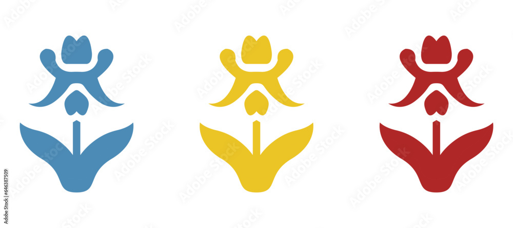 flower icon on a white background, vector illustration flower icon on a white background, vector illustration