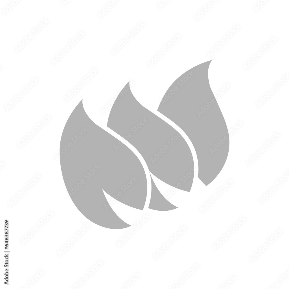 leaf icon on a white background, vector illustration leaf icon on a white background, vector illustration