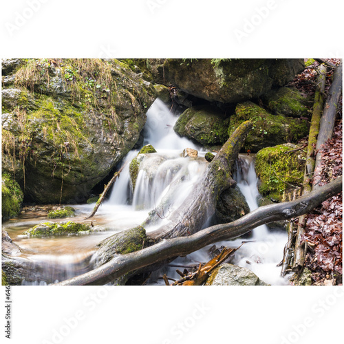 waterfall in the mountains