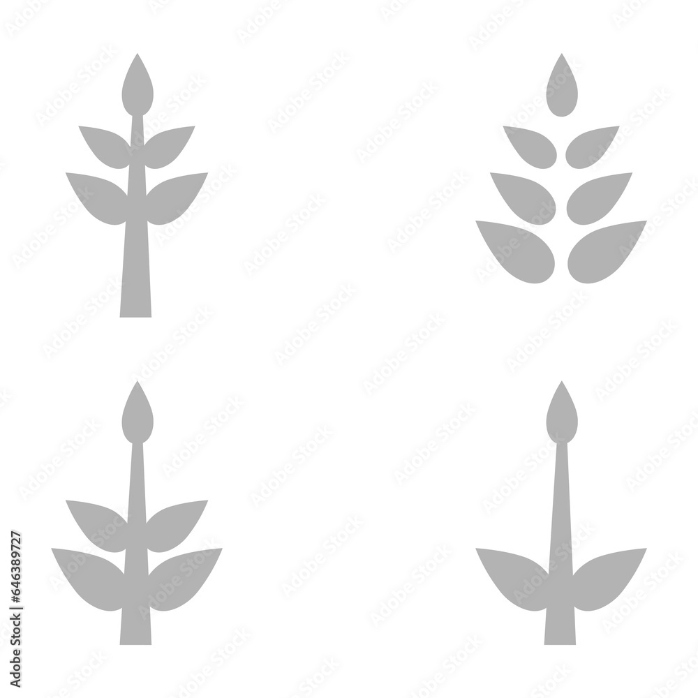 plant icon on a white background, vector illustration