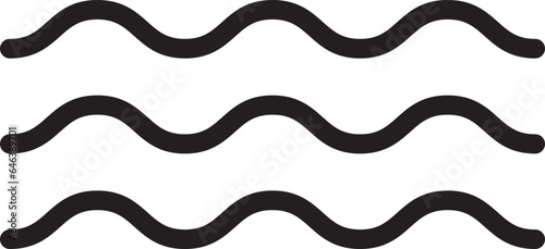 Sea icon wave illustration vector design. Ocean logo graphic element. Aqua symbol.