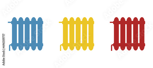battery icon on white background, vector illustration