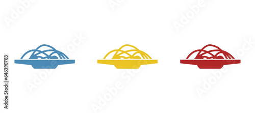 Spaghetti icon on a white background  vector illustration