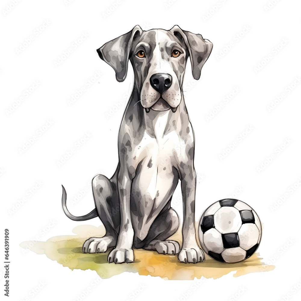 Football Dogs Clipart