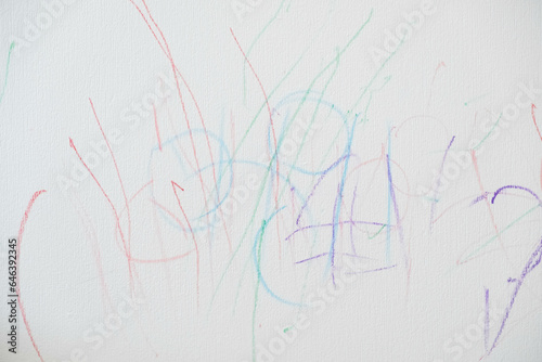 Quadro em tela child painted abstract color on the wall