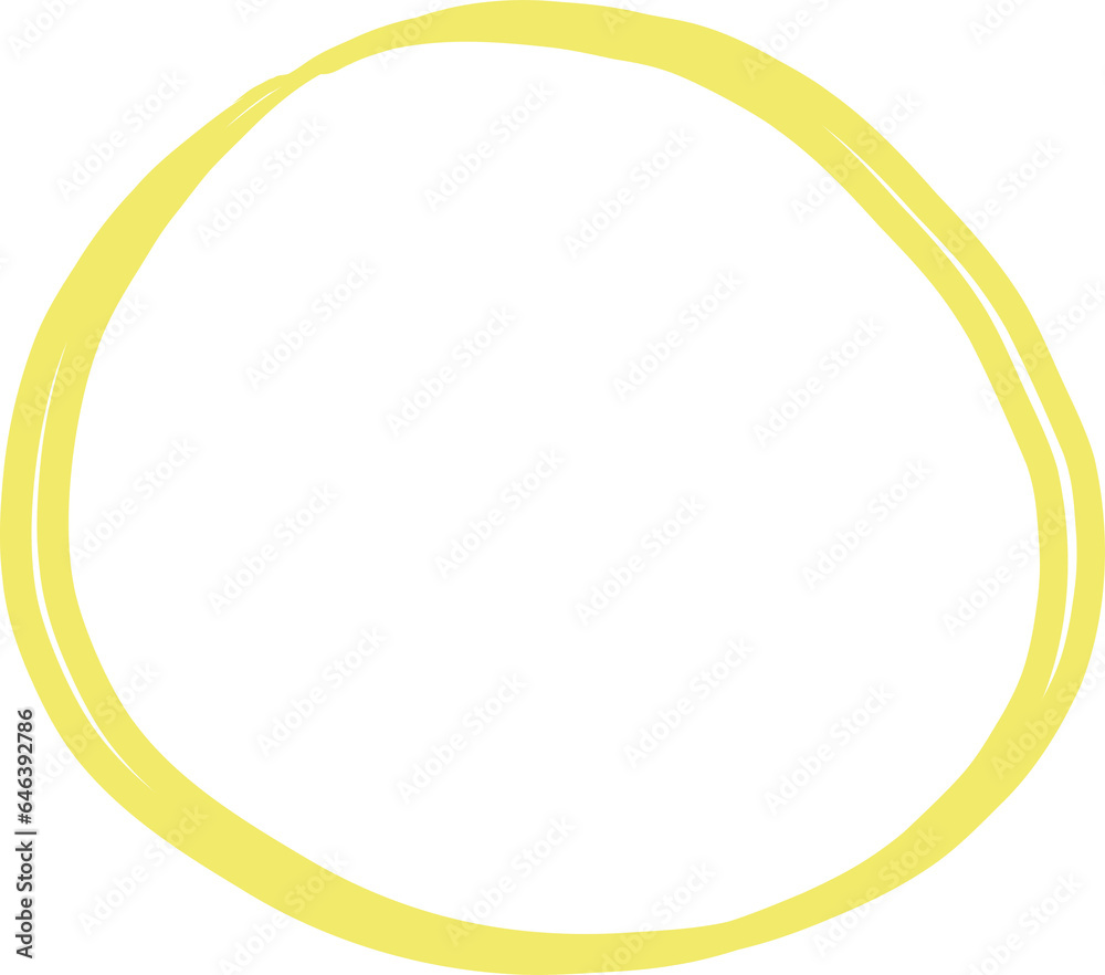 Scribble Round Frame Scribble Round Frame