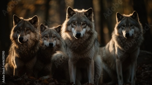 Wolf Pack Unites in the Wilderness, A Display of Strength and Unity © Irfanan