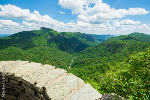 Foto Wiseman's View Scenic Overlook at Linville Gorge, North Carolina