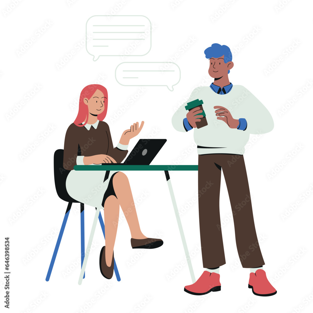 Business & Remote Work Flat Characters