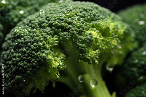 Closeup of fresh broccoli