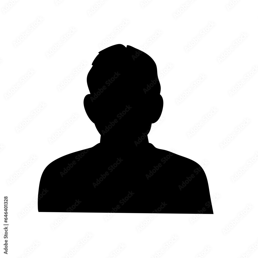 head silhouettes avatar, profile icons. vector illustration