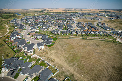 Skyward Gaze Over Rosewood, Saskatoon, Saskatchewan